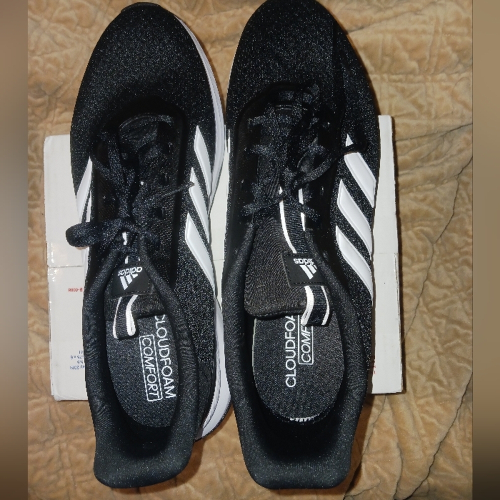 Adidas Black and White Sneakers - Picture 7 of 8